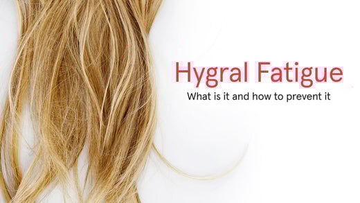 Hygral Fatigue, what is it and how to prevent it. Image banner showcasing a long blonde dry hair.