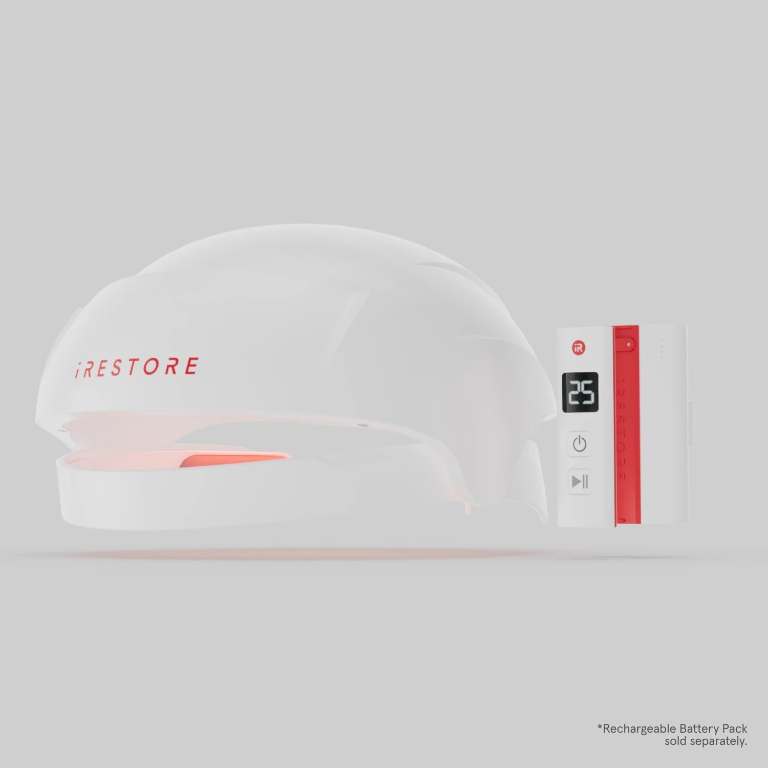 Front view image of the Essential with the Rechargeable Battery Pack beside it.