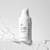 Anti-aging eye cream dripping with water