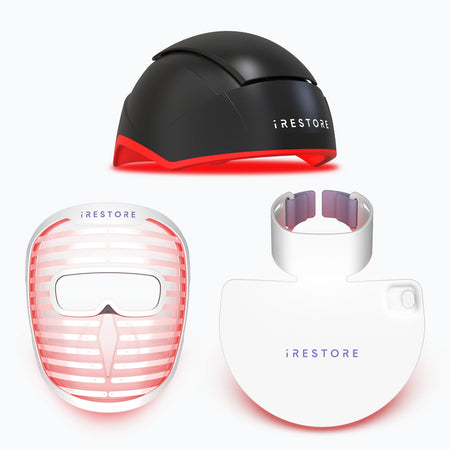 Elite Best Seller Bundle: Elite device, LED face mask, and LED neck and chest mask