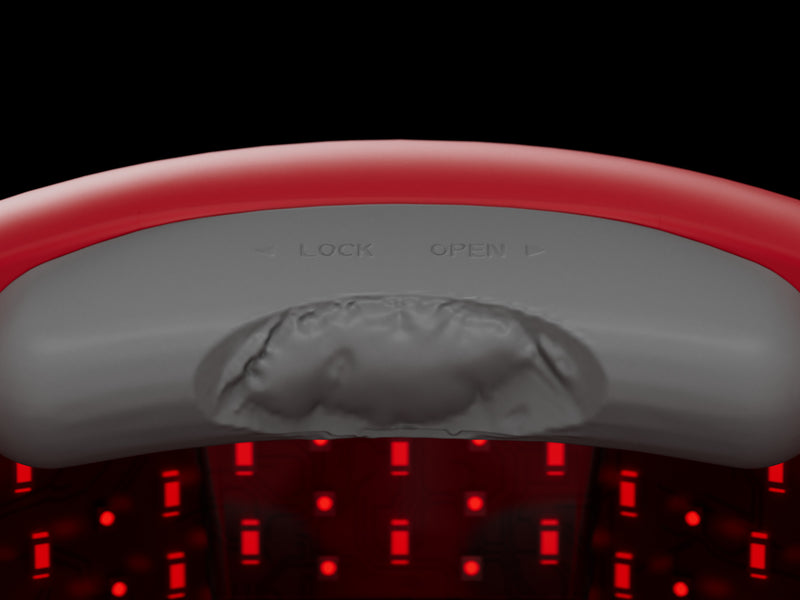 Image showing the ventilated design of foam cushion of the helmet.
