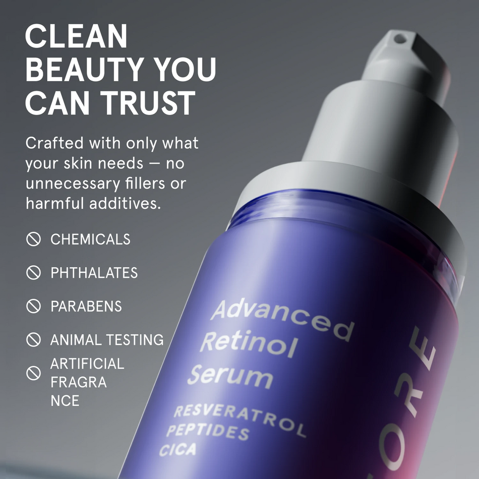 clean beauty and product ingredients on a gray background