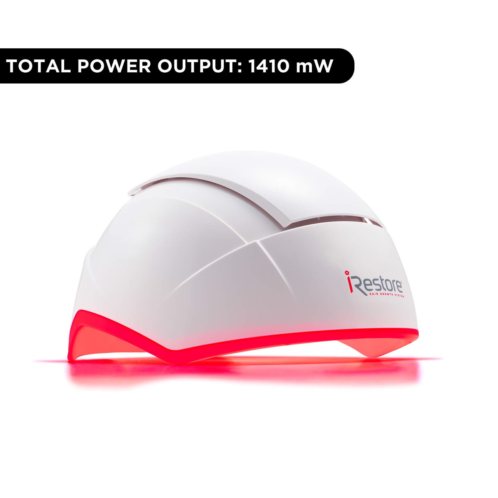 Total power output: 1410 mw. Image of irestore professional device