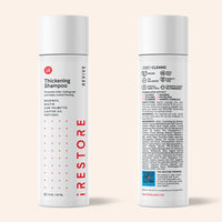 Image showing the front view and back view of the Thickening Shampoo.