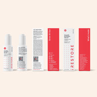 Image showing the front view and back view of the Growth Activator bottle including the box of it.