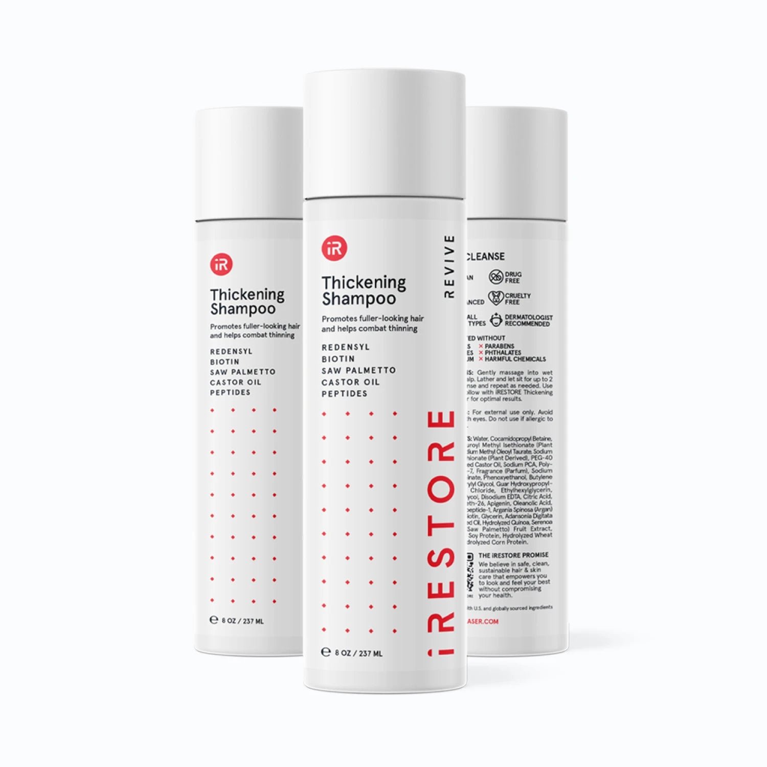 Image showing three bottles of the REVIVE Thickening Shampoo.
