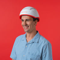 Image of a middle aged man wearing the Professional hair device.