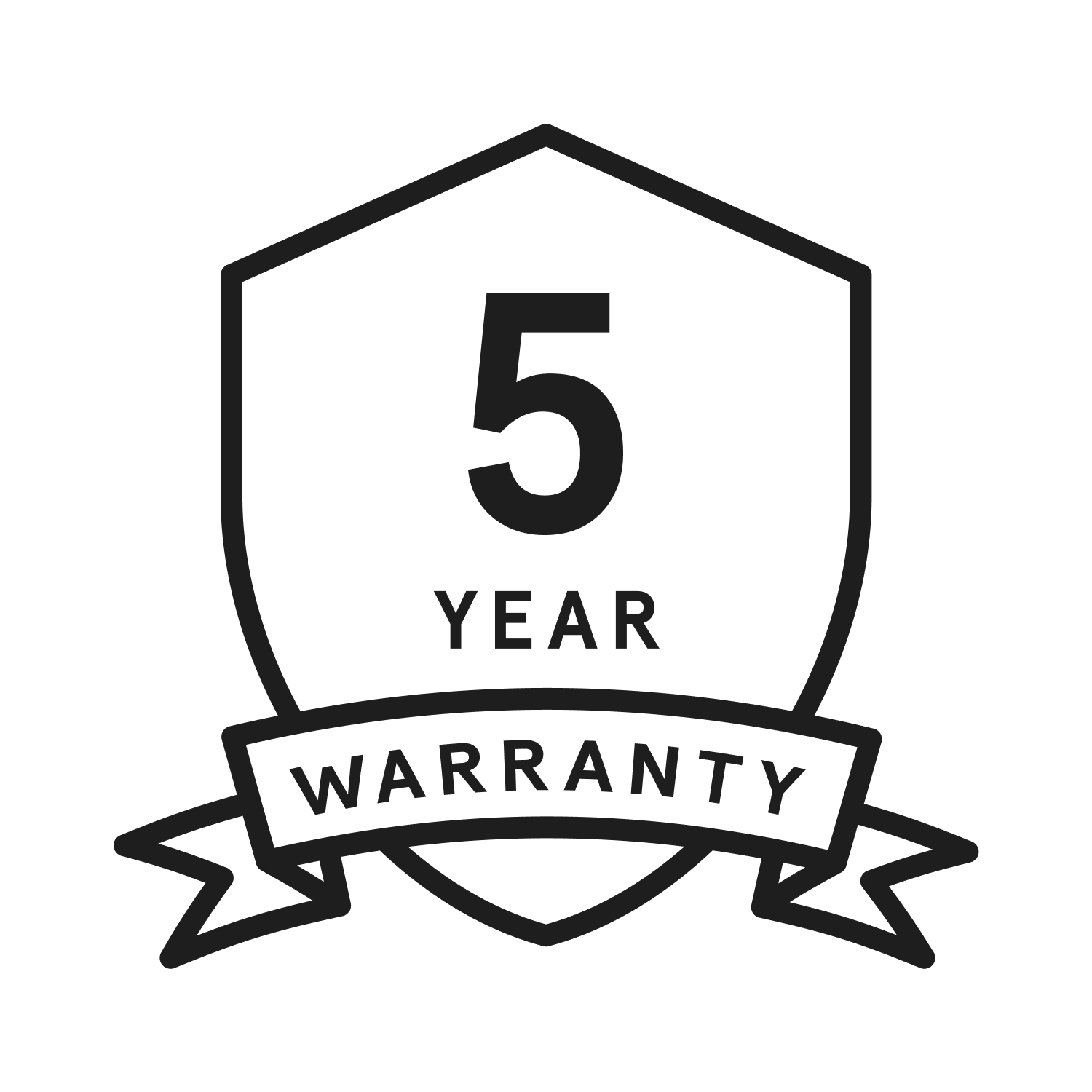 Icon for 5 year warranty