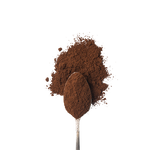 Coffee powder overflowing on spoon