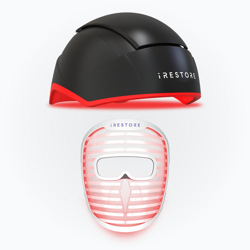 Image of the Elite hair device and Illumina Face Mask device.