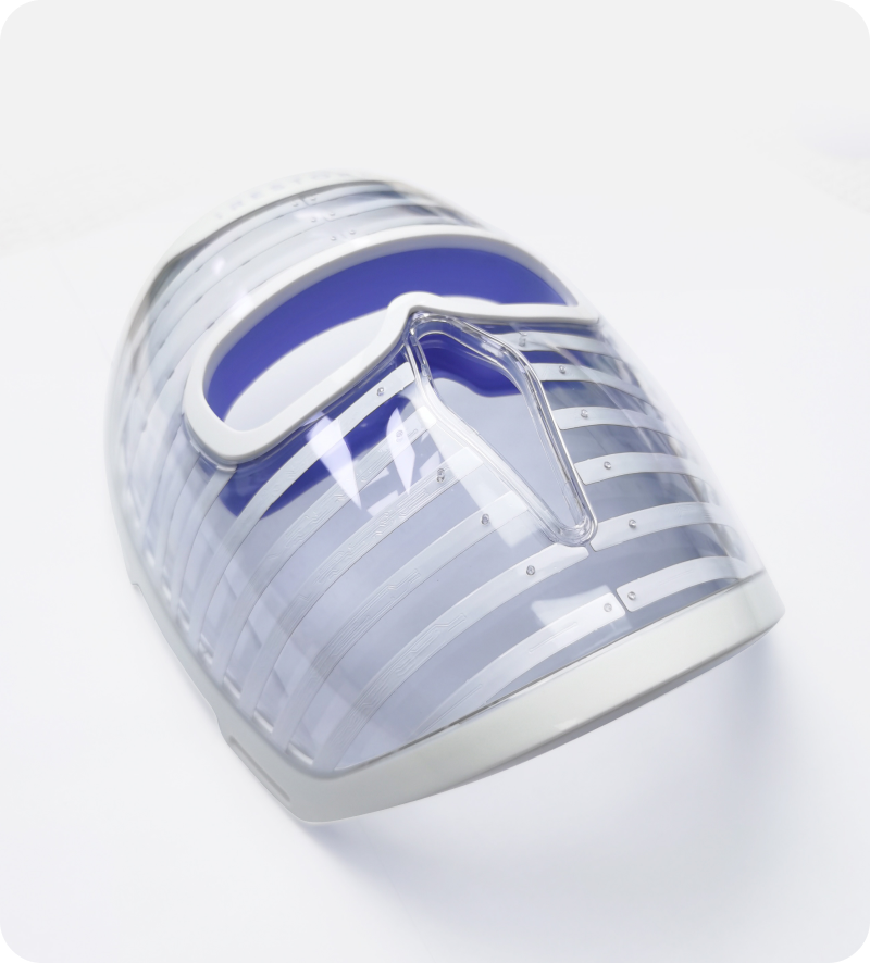 Top view of the iRESTORE LED face mask 