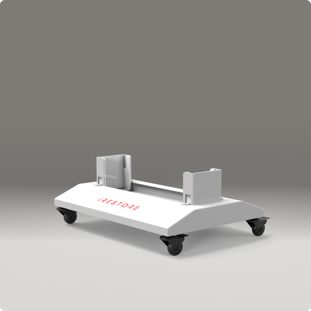 white floor stand