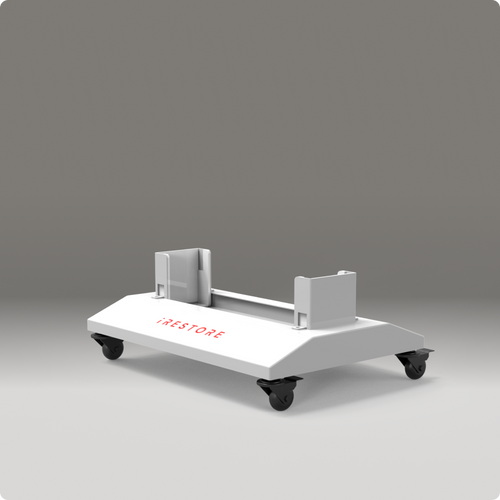 white floor stand