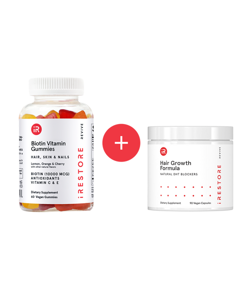 Image of the Biotin Vitamin Gummies and Hair Growth Formula.