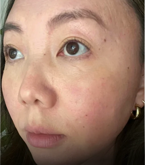 after image of woman's face