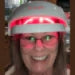female wearing irestore device