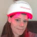 female wearing irestore device