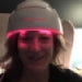 female wearing irestore device