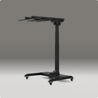 black motorized stand