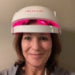 female wearing irestore device