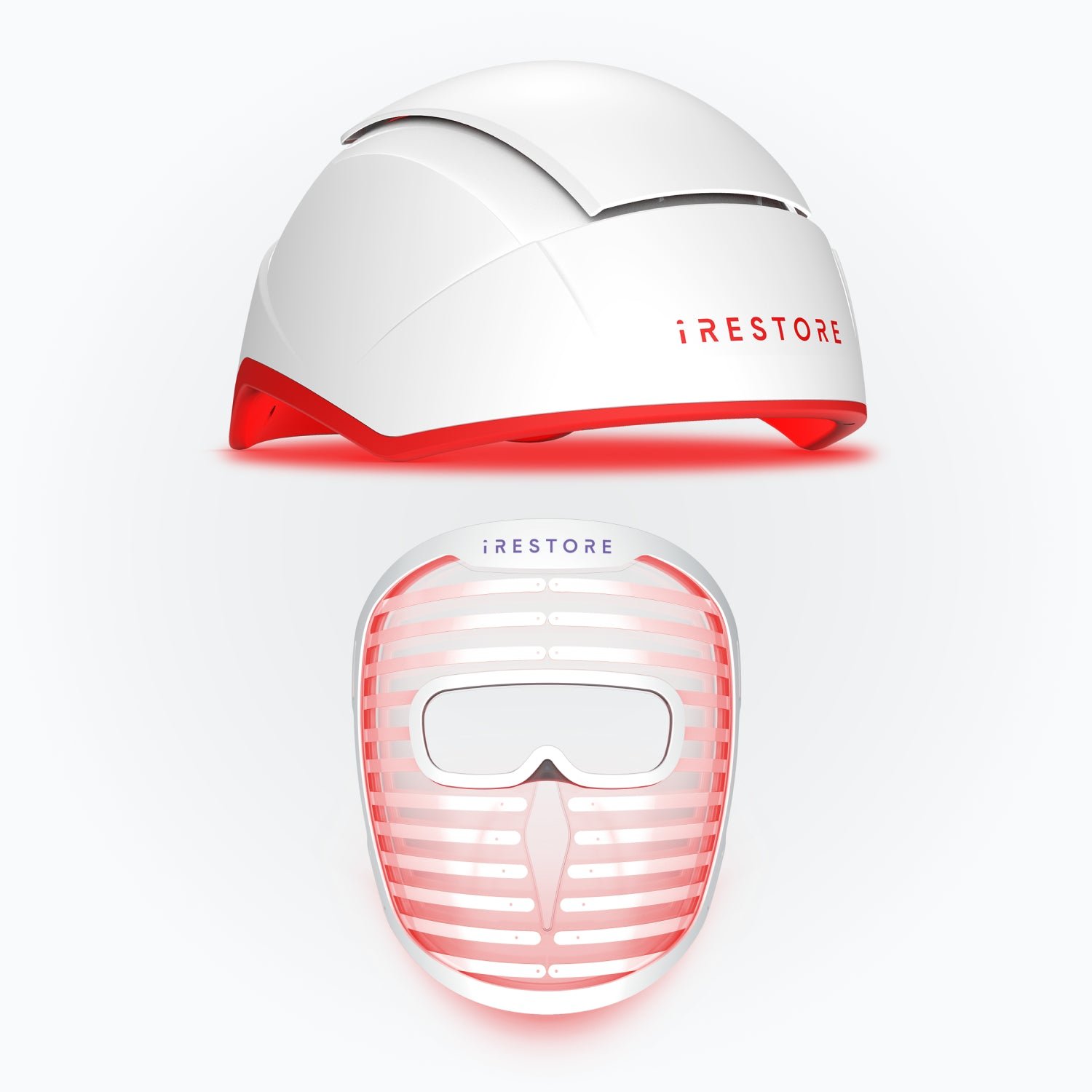 Image of the Professional hair device and Illumina Face Mask device.