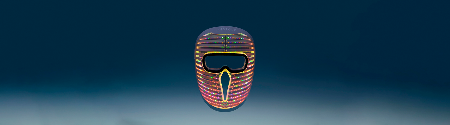 face mask pro glowing against dark background