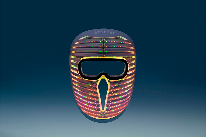 face mask pro glowing against dark background
