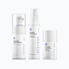 Image of the Red Light Essentials Kit which includes the Hydrating Foam Cleanser, Calming Facial Spray and Anti-Aging Face Serum.