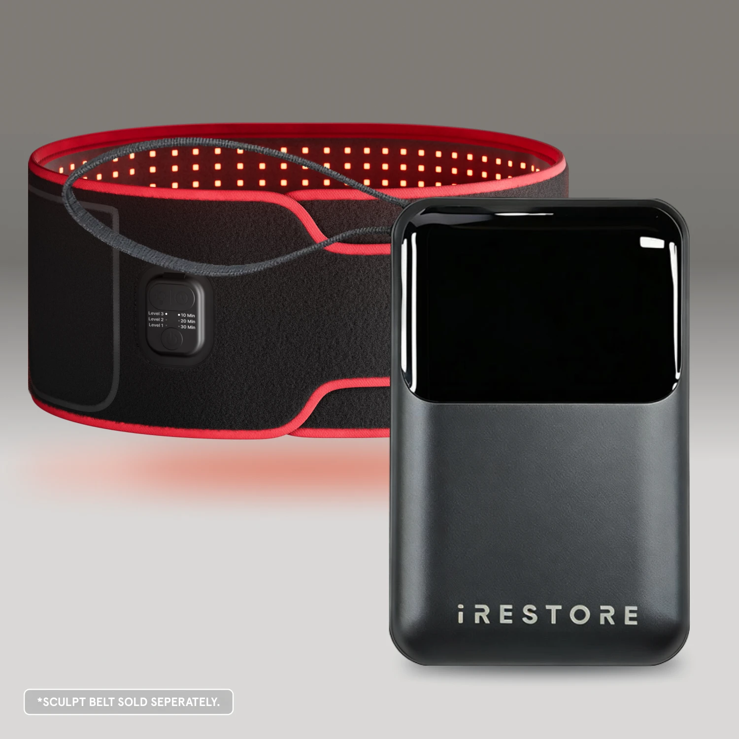 Sculpt belt with rechargeable battery.
