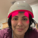 female wearing irestore device