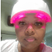 female wearing irestore device
