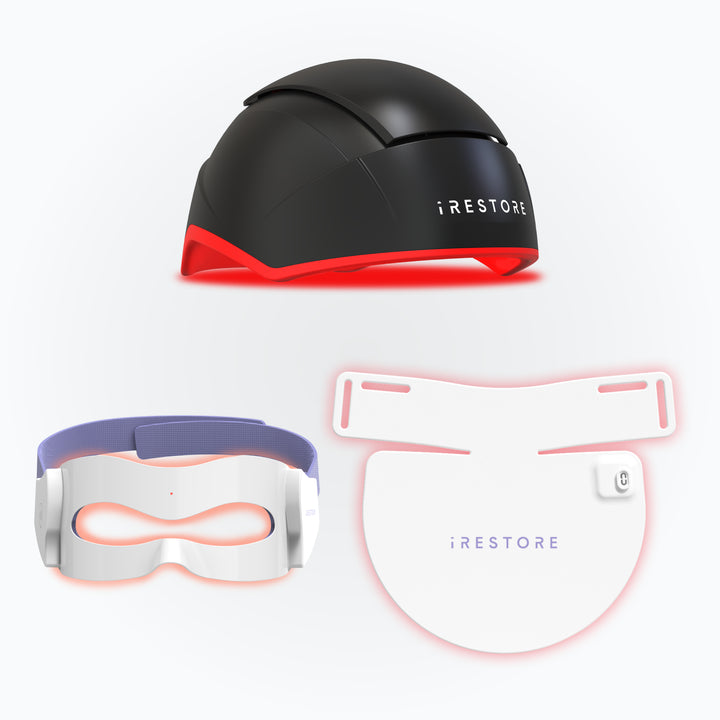 elite device, led eye mask, and led neck and chest mask