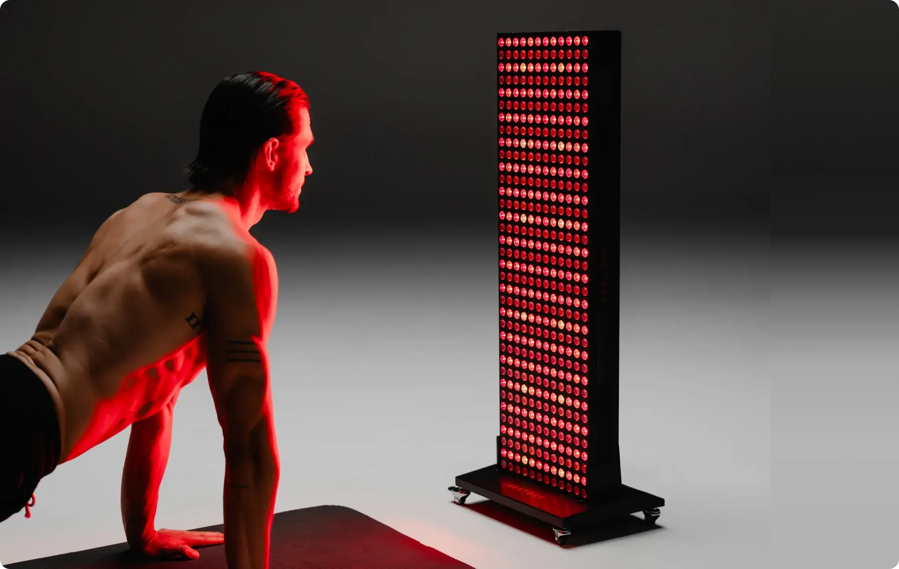 Apex panel on a floor stand