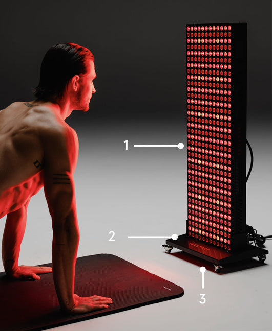 Apex panel on a floor stand