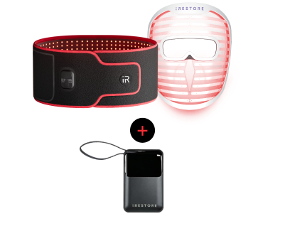 Sculpt belt and face mask + power bank