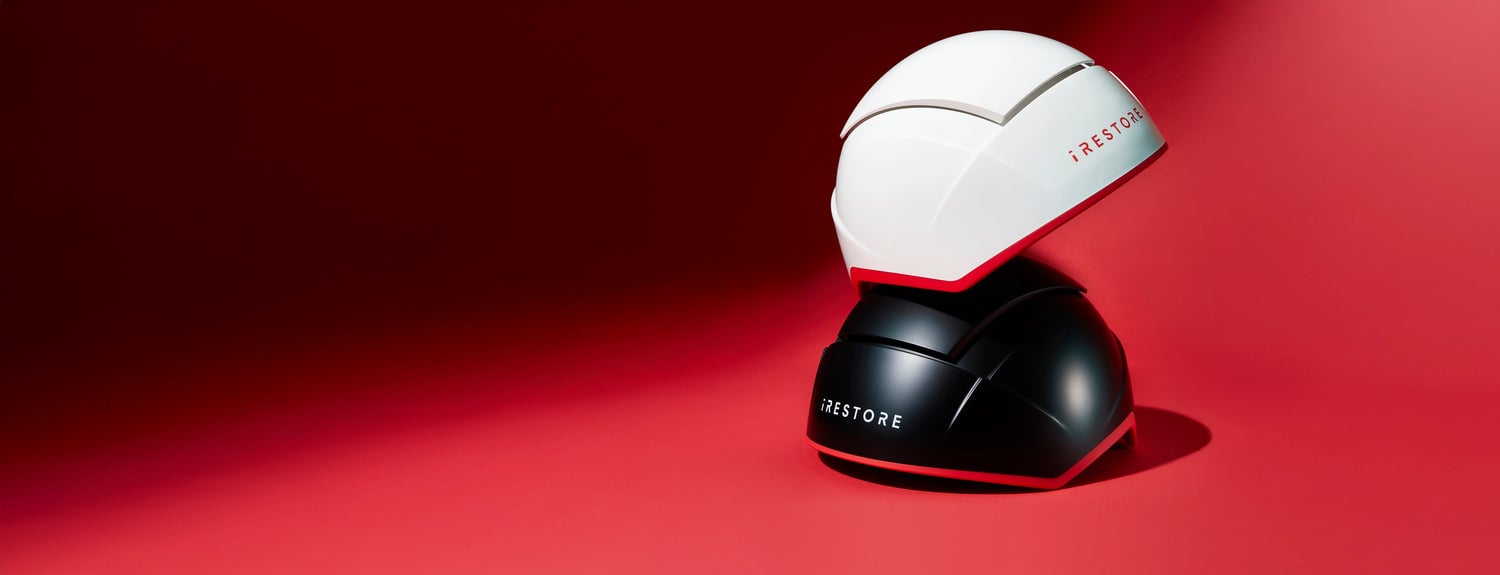 iRESTORE devices on red background