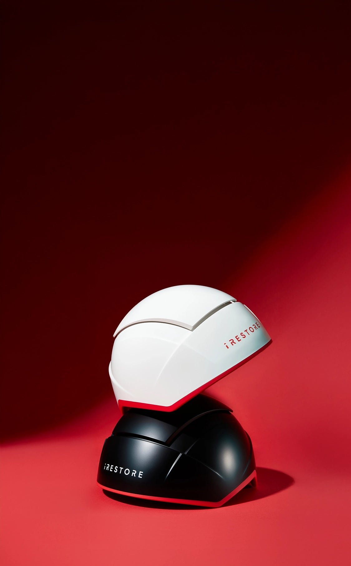 iRESTORE devices on red background