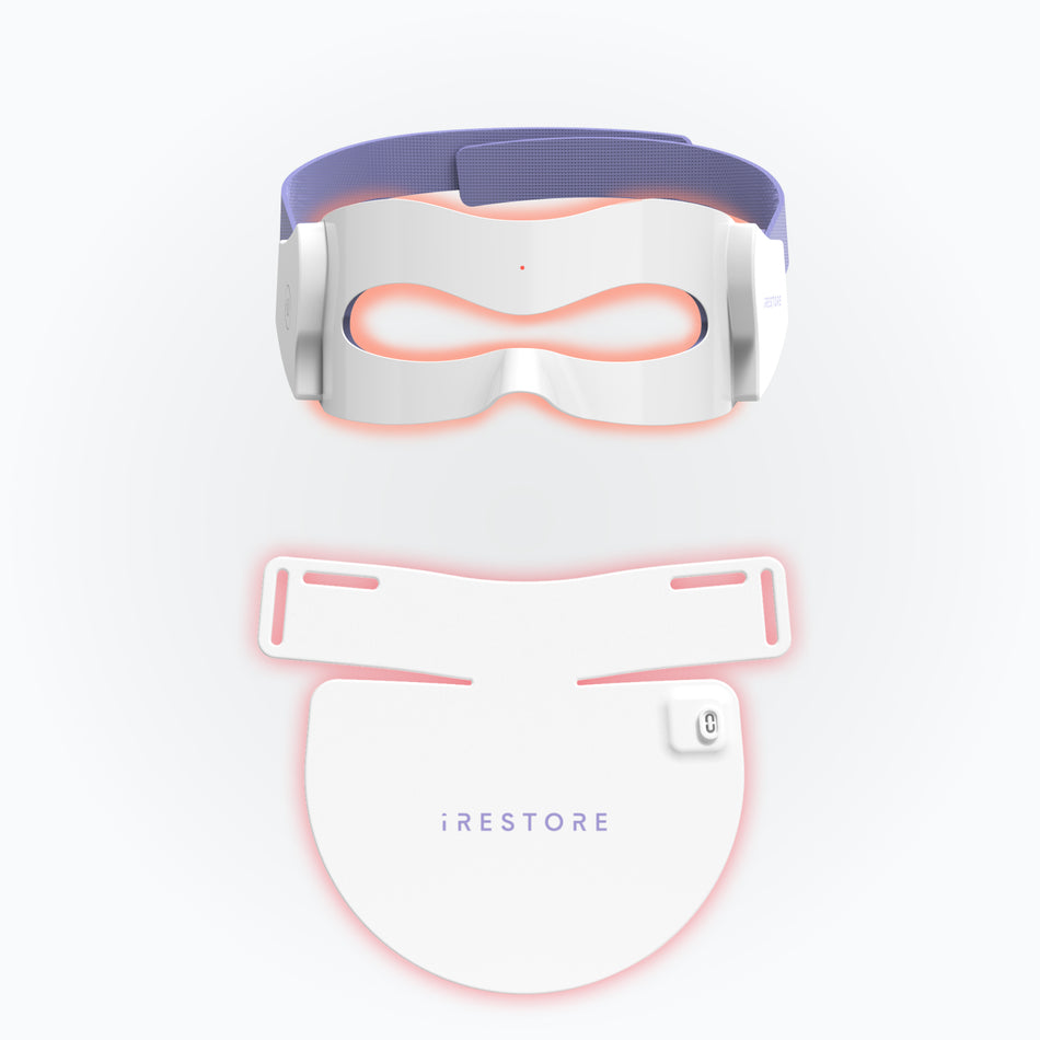 led eye mask and neck and chest mask