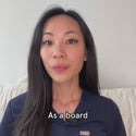 Dr Connie Yang going over the benefits of the Illumina Face Mask