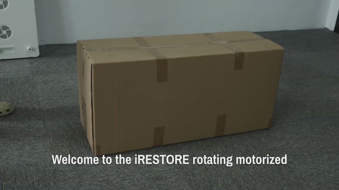 tutorial video showing installation guide for motorized stand