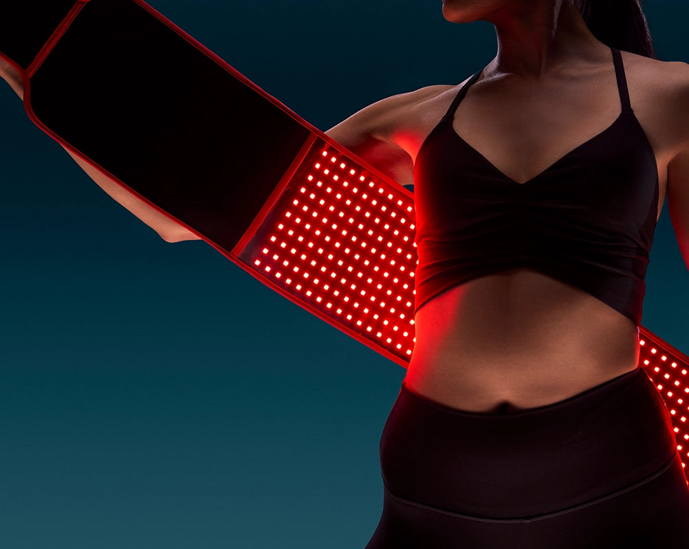woman using sculpt belt