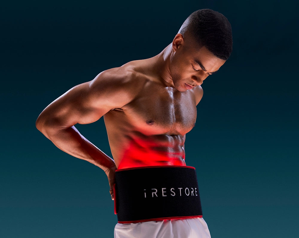 man using sculpt belt