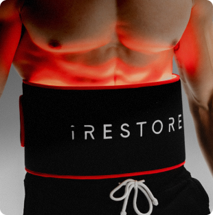 Sculpt belt wrapped around the waist.
