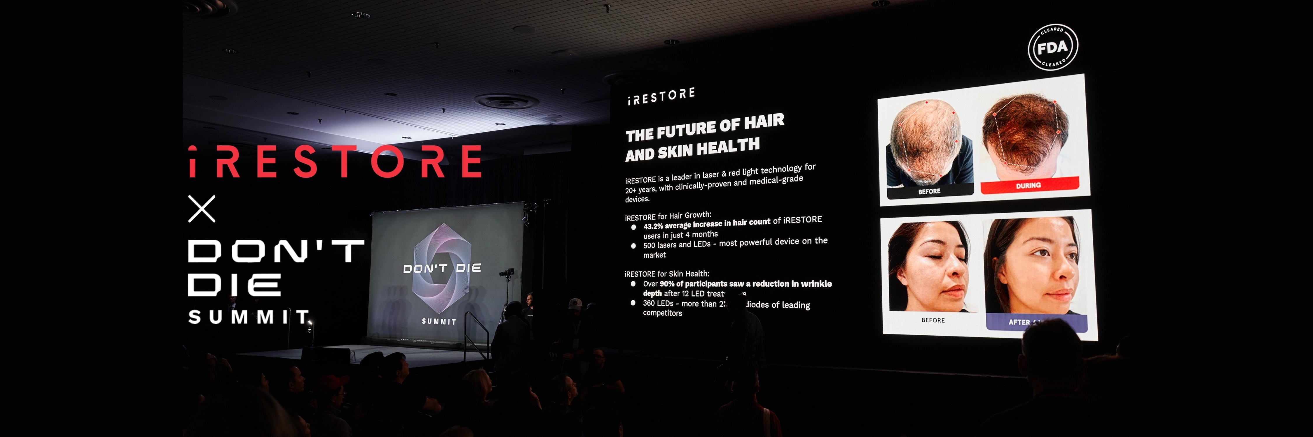 Don't Die Summit Stage with iRESTORE