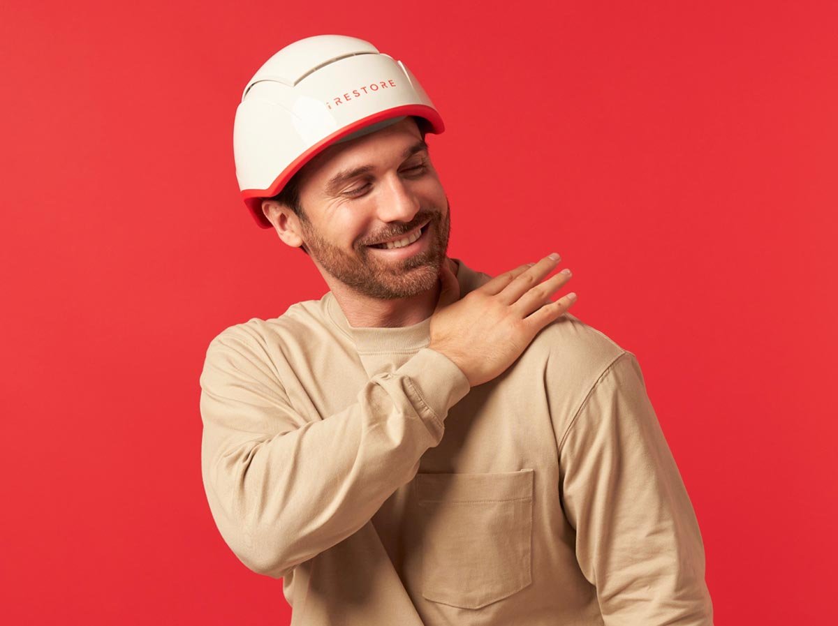 Image of a man wearing the Professional device.