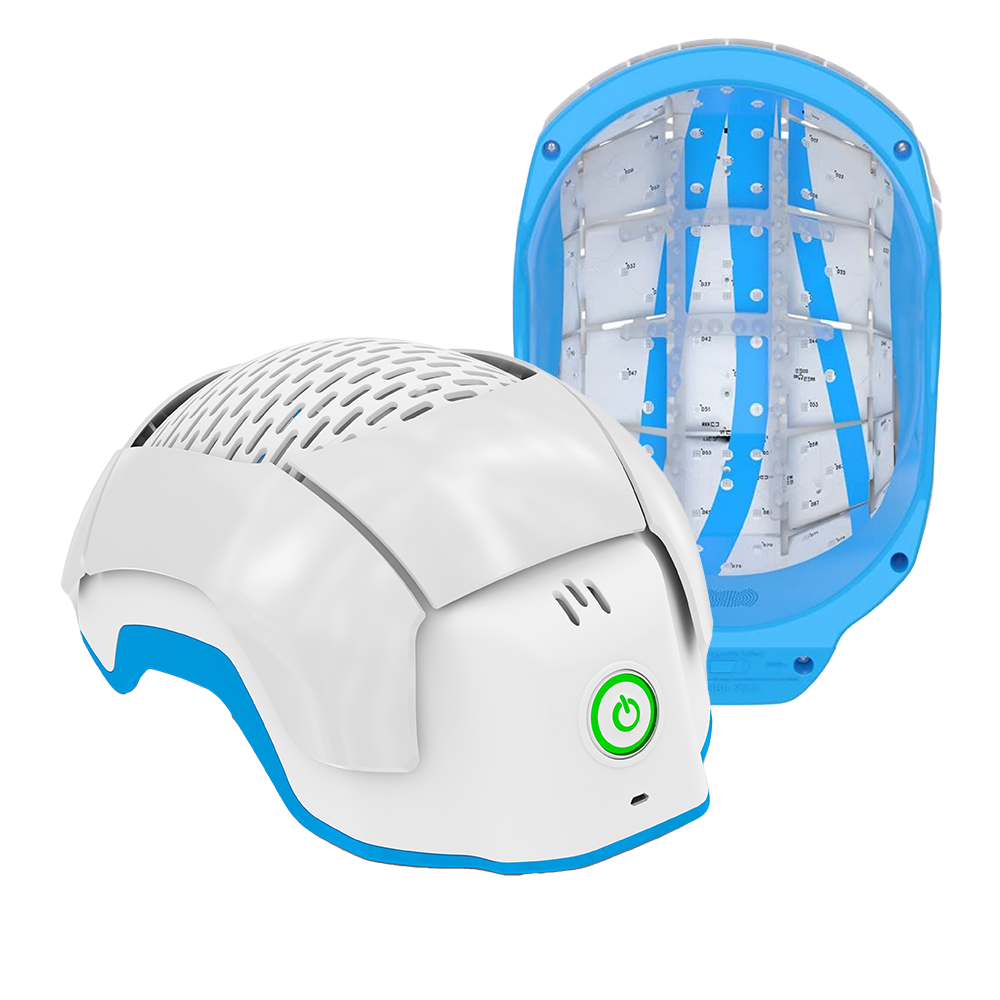 Image showing 2 Theradome Pro device. A font side view and the interior of the device